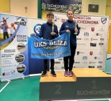 Marta Czajka i Adam Fikus na podium Otwartego Grand Prix w Suchedniowie. To drugi wspólny start zawodników UKS Bliza Władysławowo