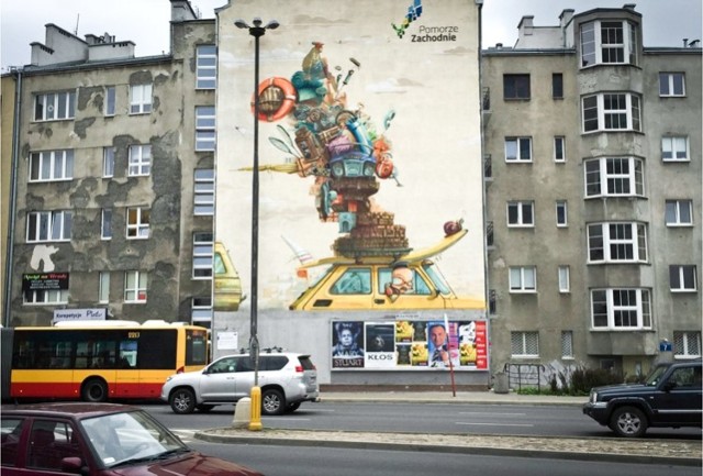 Nowy mural przy metrze Politechnika. Podoba się wam? Nas urzekł