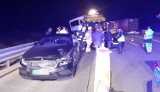 Wypadek na DK 1 w okolicach Radomska. Zderzyły się 4 pojazdy [ZDJĘCIA]