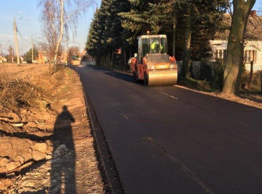 Tak prezentuje się nowa nawierzchnia w miejscowości Polskie Olędry