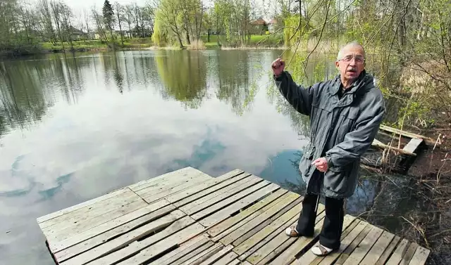 Zbigniew Hrynda z Pawłowic: - Jezioro to skarb osiedla, musimy zapewnić mu dobrą opiekę