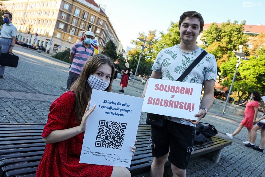 Manifestacja "Usłysz Białoruś. Szczecin Solidarny".