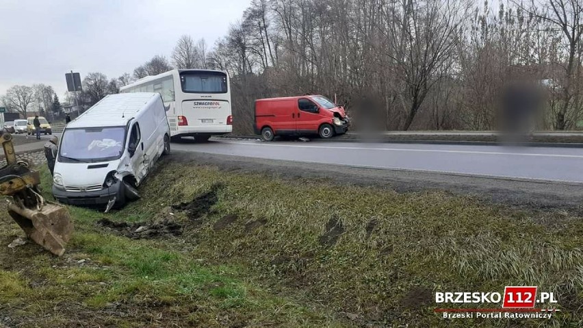 Wypadek na DK75 w Jurkowie, 21.12.2020