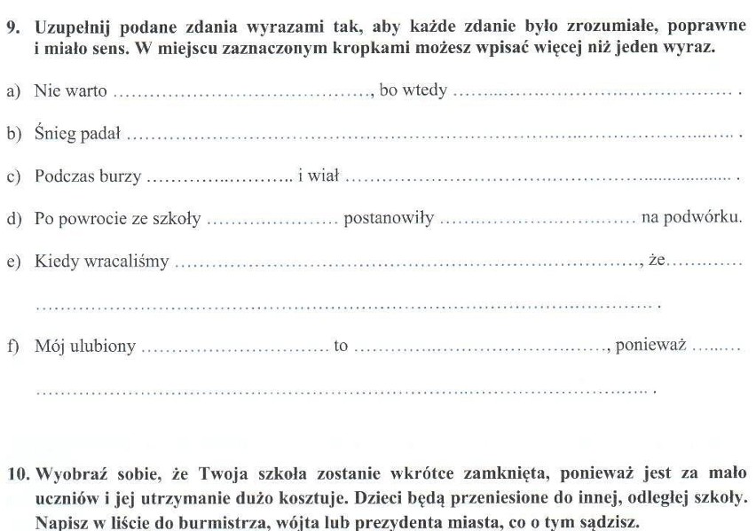 Sprawdzian trzecioklasisty 2012 [TESTY, ROZWIĄZANIA]