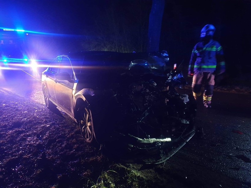 Wypadek dwóch samochodów osobowych w Smogulcu pod Gołańczą. Zobacz zdjęcia 