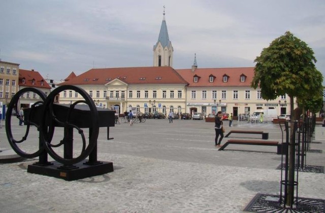 Jedna z wypożyczalni stanie na Rynku Głównym w Oświęcimiu