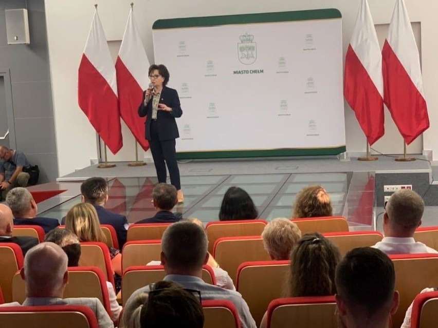 Marszałek Sejmu Elżbieta Witek spotkała się z mieszkańcami Chełma