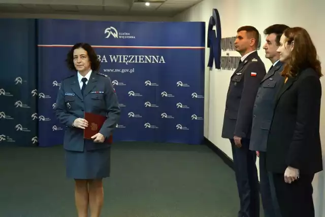 Uroczystość powołania ppłk Renaty Nizioek (po lewej) na stanowisko Zastępcy Dyrektora Generalnego Służby Więziennej