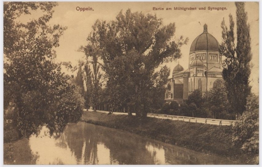 Młynówka i opolska synagoga, która stała u zbiegu...