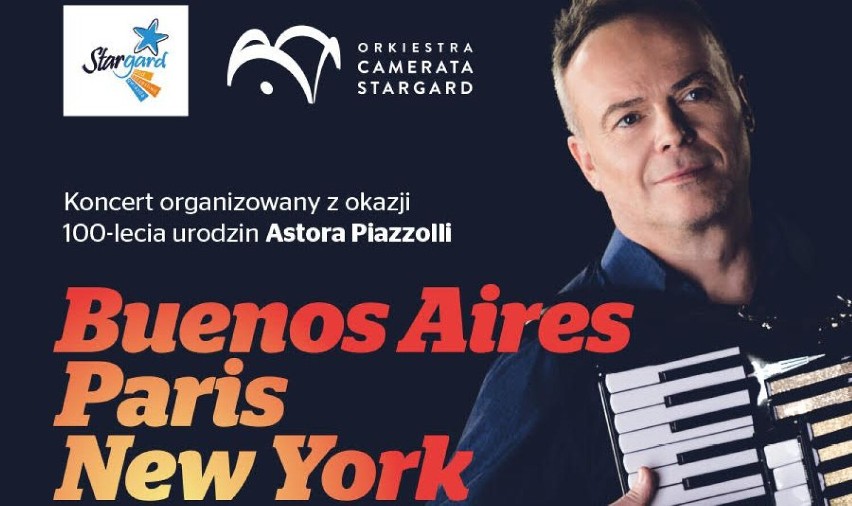 Orkiestra Camerata Stargard pod dyrekcją Kuby Wnuka zaprasza na niedzielny koncert. Wiesław Prządka zagra na akordeonie i bandoneonie