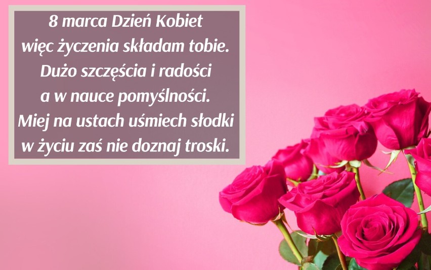 Wyjątkowe życzenia i kartki na DZIEŃ KOBIET 2024! Wysyłka za darmo 8 MARCA. Dla ukochanej, partnerki, przyjaciółki... DLA ZAPOMINALSKICH