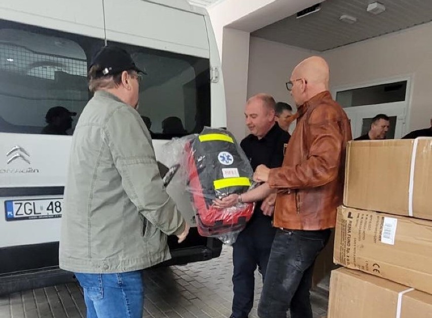 Goleniów wciąż pomaga Ukrainie. Kolejny transport dotarł do Sławuty