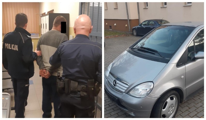 39-letni mieszkaniec powiatu brzeskiego ukradł mercedesa.