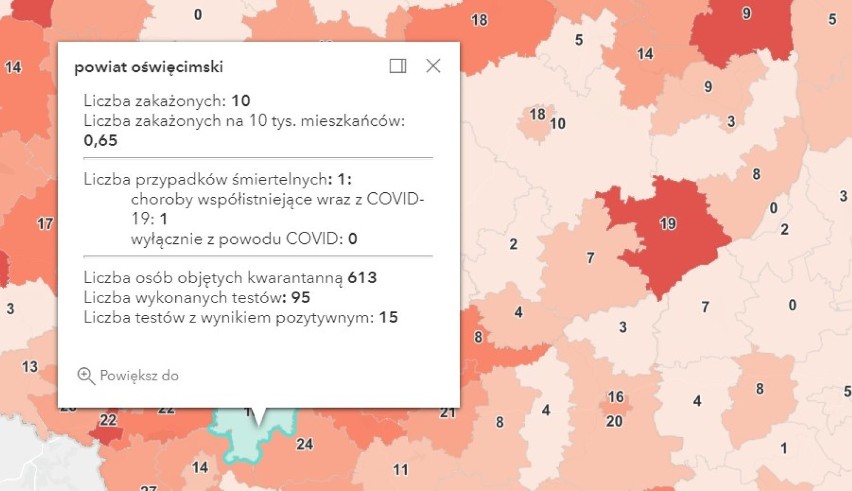 Koronawirus, raport 2 maja 2021. Ponad 4 tys. zakażeń w Polsce. Mniej zakażeń także w Oświęcimiu, Chrzanowie, Olkuszu i Wadowicach