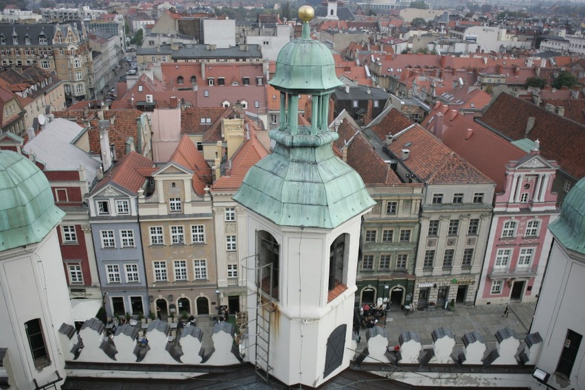 Poznań z ratuszowej wierzy [PANORAMA]