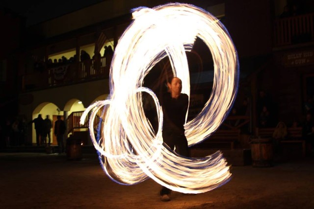 Western Żory: Pokaz fire show