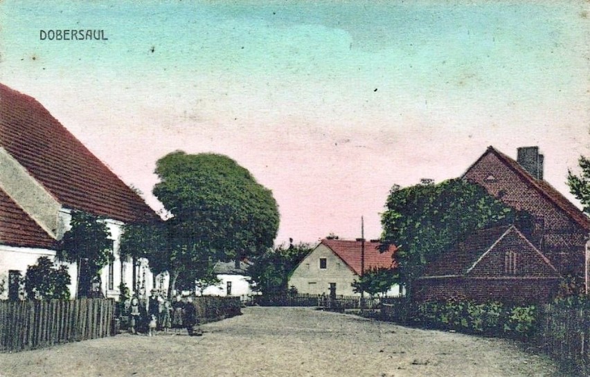 Pocztówka z Dobrosułowia (gmina Bytnica) z roku 1910.