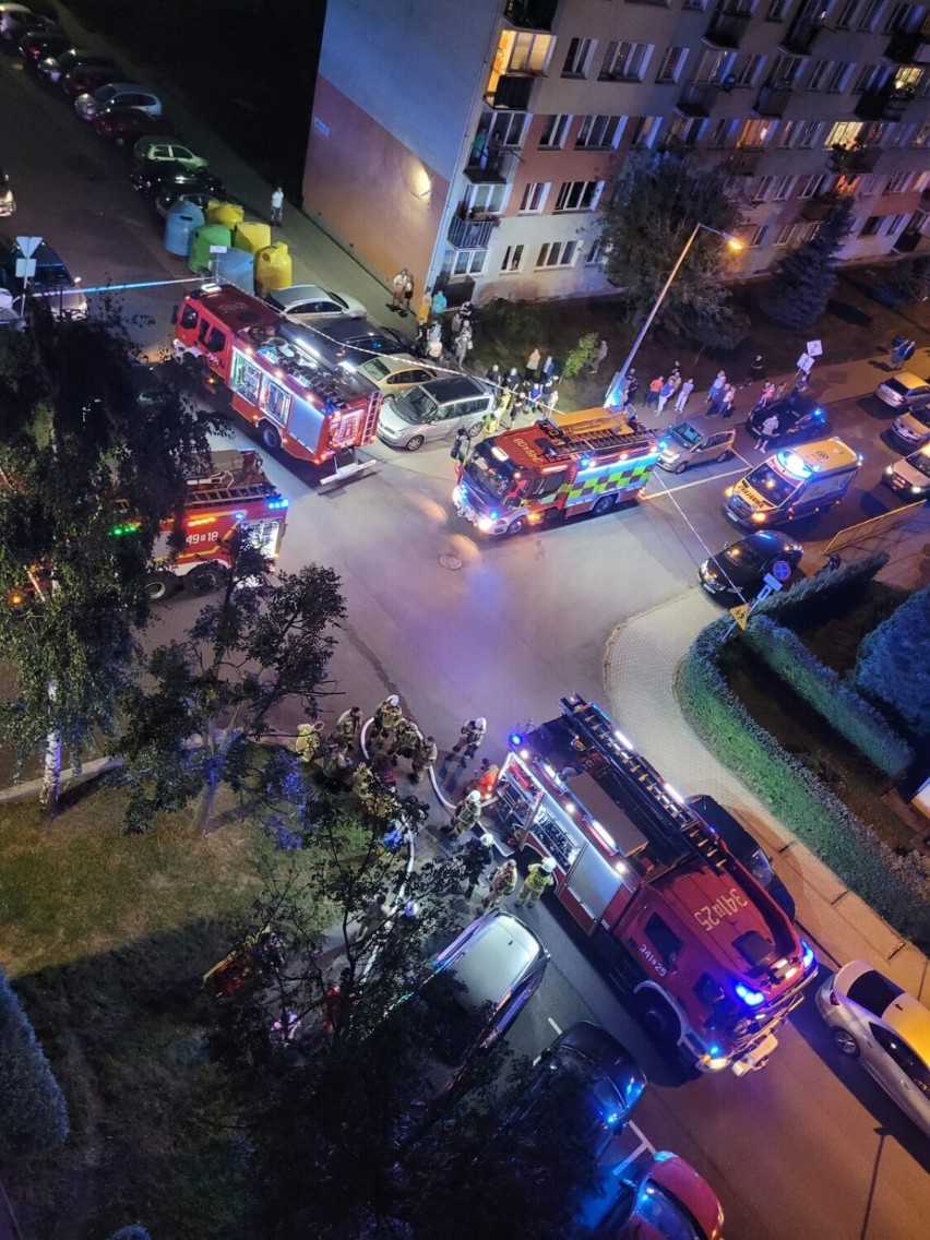 Pożar mieszkania przy ul. Widok w Kaliszu. Jedna osoba nie żyje 