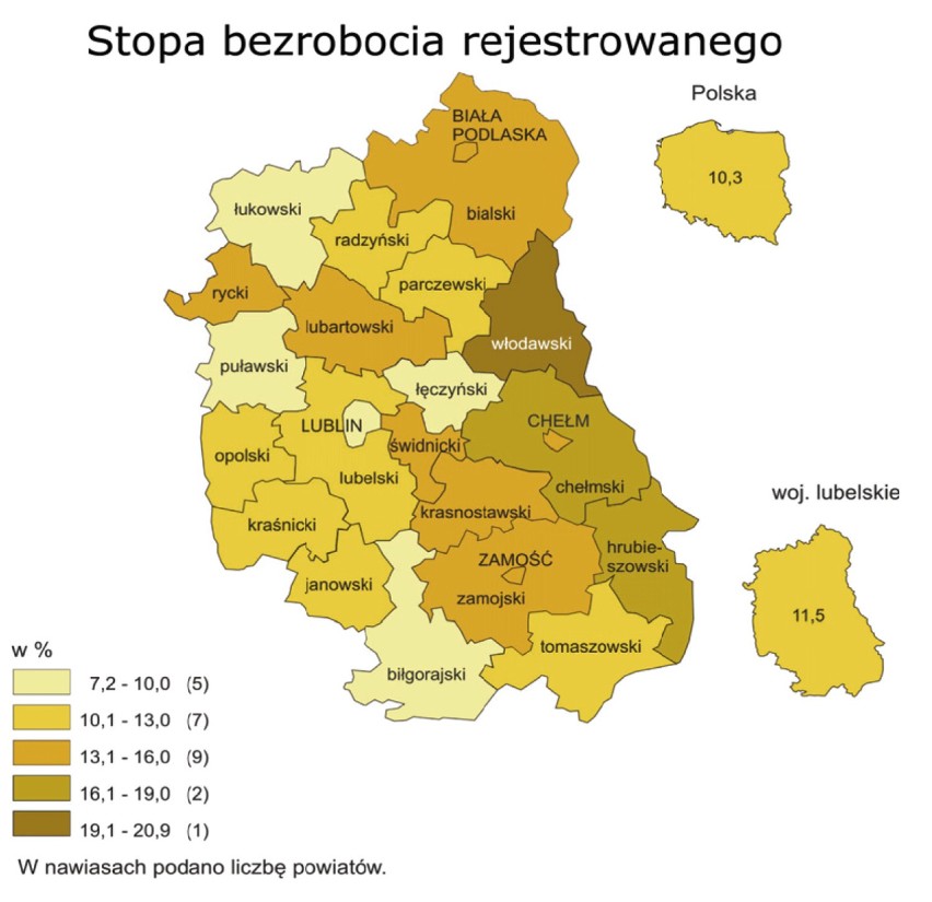 Urząd Statystyczny: mniejsze bezrobocie w województwie, ale i mniej mieszkańców