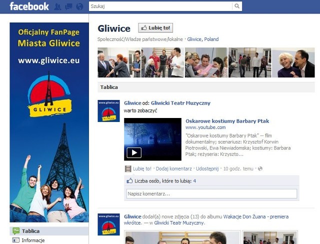 Facebook dotarł do gliwickiego urzędu