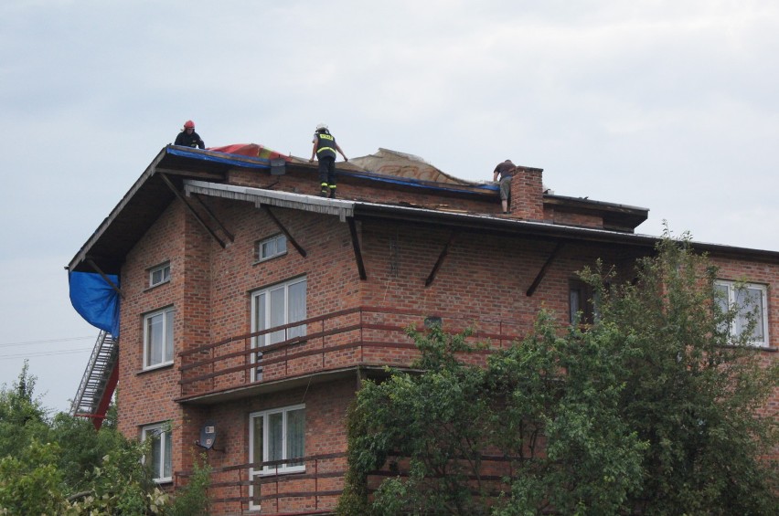 W Białej Rządowej wiatr zrywał dachy. Nawałnica przeszła też nad Gminą Galewice