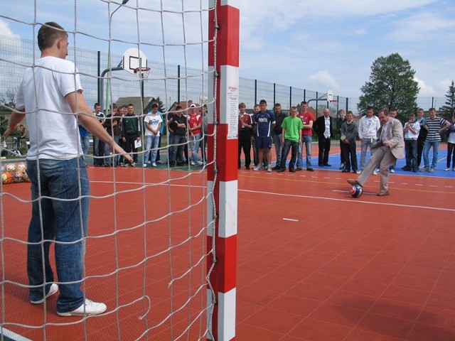 Starosta pokonał bramkarza z rzutu karnego