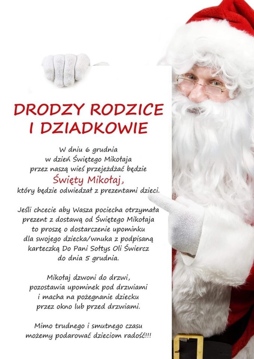 Wieluń. Święty Mikołaj odwiedzi dzieci z Widoradza!