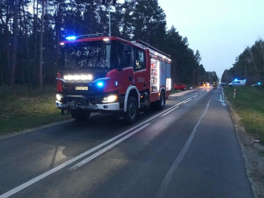 Aktualizacja: Śmiertelny wypadek na trasie między Kuźnicą Zbąską, a Borują Nową