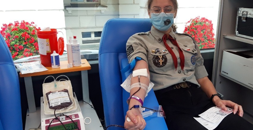 Harcerze w Kaliszu zaprosili do oddawania krwi. Oto efekty. ZDJECIA