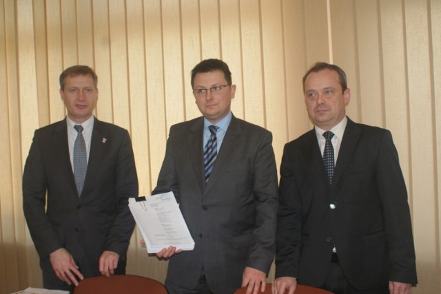 Jacek Walczak (od lewej), Piotr Kołodziejczyk, Rafał Matysiak