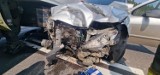 Wypadek na S3 w Skwierzynie. Osobówka wbiła się w ciężarówkę. Jedna osoba została ranna