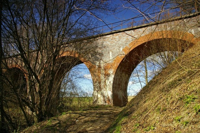 Most i wiadukt nad Oszczenicą w Ryżynie. Kwiecień 2011 r.