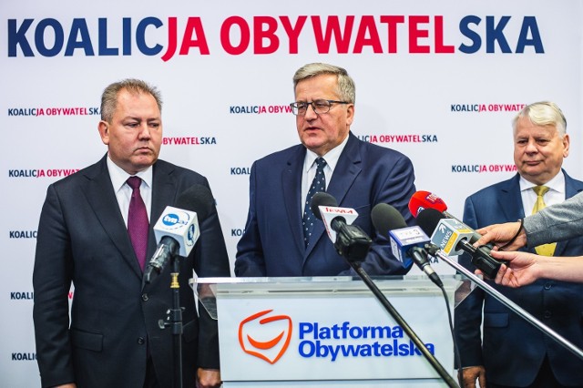 Prezydent Bronisław Komorowski poparł w Gdańsku pomorskich kandydatów na z ramienia Koalicji Obywatelskiej – Bogdana Borusewicza oraz Krzysztofa Liska