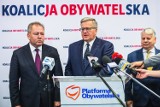 Przedwyborcza konferencja z prezydentem Bronisławem Komorowskim. Apelował, by głosować na kandydatów Koalicji Obywatelskiej [zdjęcia]