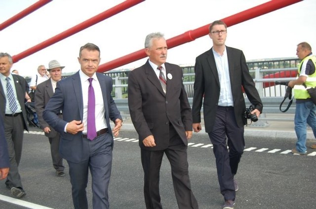 Minister Nowak przyjechał na Kociewie przy okazji otwarcia mostu na Wiśle