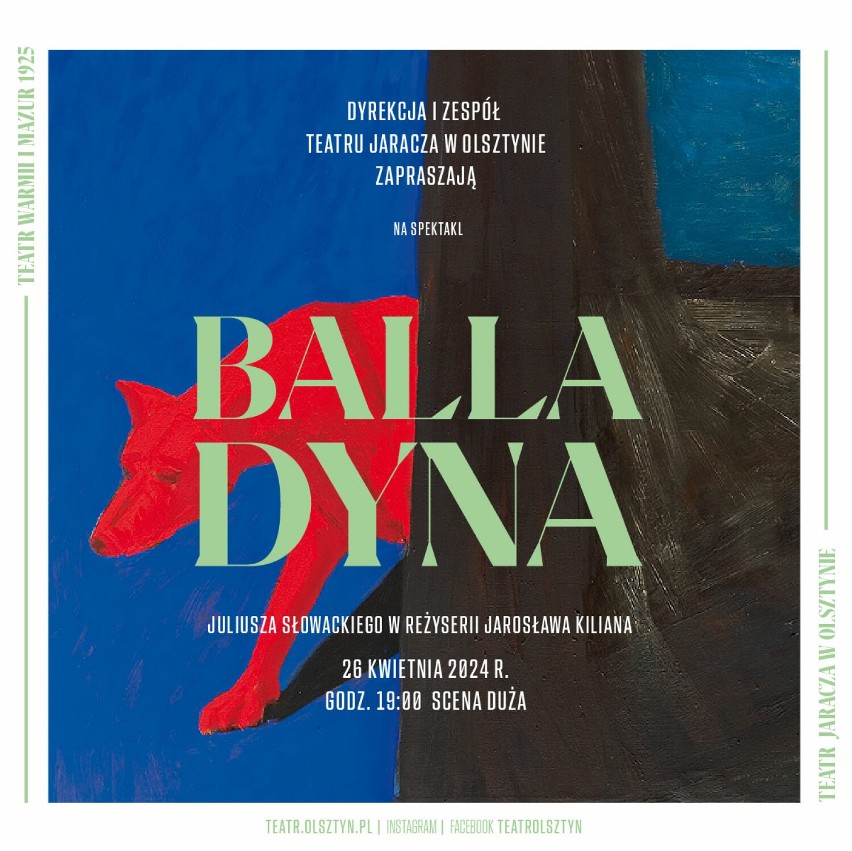 Już niedługo premiera „Balladyny” w olsztyńskim teatrze