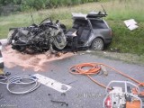 Wypadek w Suchowoli: Jedna osoba nie żyje, dwie osoby ranne