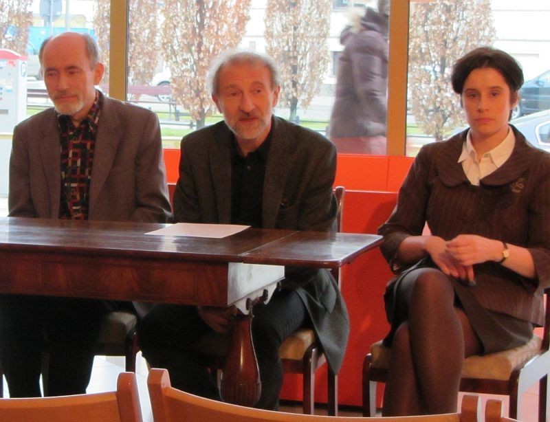Od lewej: Jan Szymkiewicz, Wojciech Suchocki, Anna Dyszkant