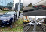 UWAGA - ślisko! Seria wypadków na drogach we Wrocławiu i autostradzie A4. Uważajcie podczas jazdy! [ZDJĘCIA]