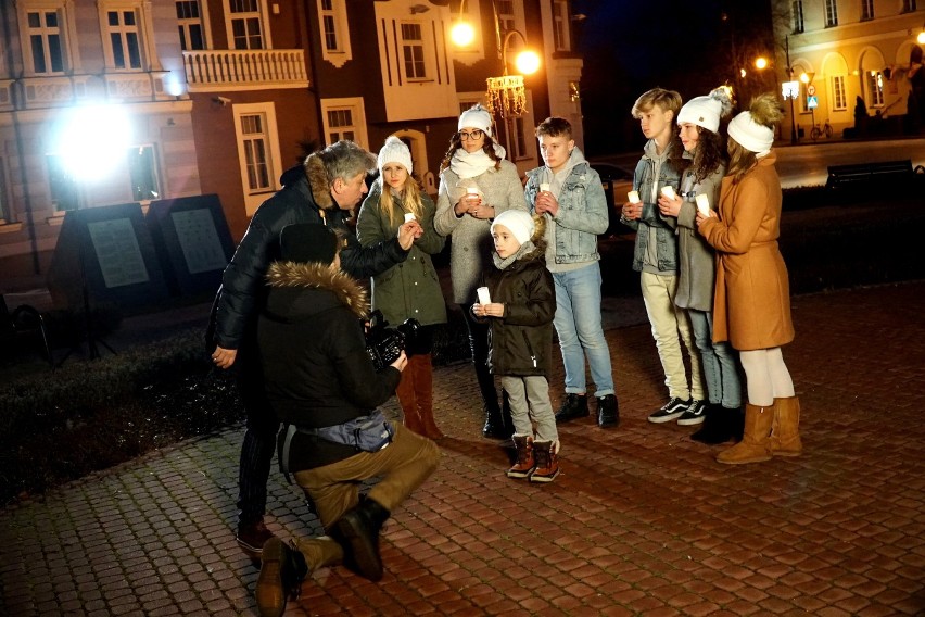 Janusz Józefowicz kręcił w Wieluniu klip do świątecznej kolędy[FOTO,VIDEO]