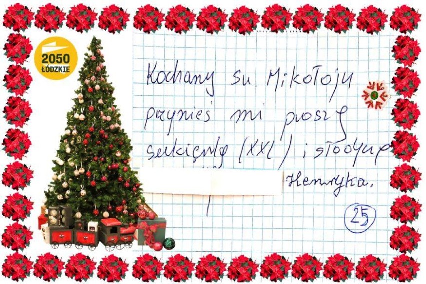 Listy do św. Mikołaja pensjonariuszy DPS w Łochyńsku
