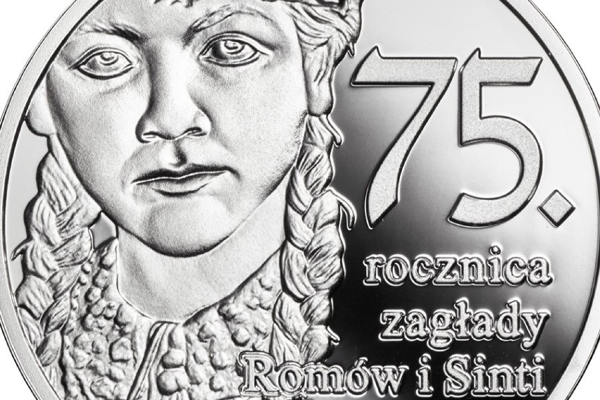 Moneta 10 zł -  75. rocznica zagłady Romów i Sinti.