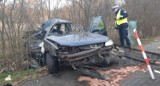 Poważny wypadek w Górzycy. Auto osobowe zderzyło się z ciężarówką 