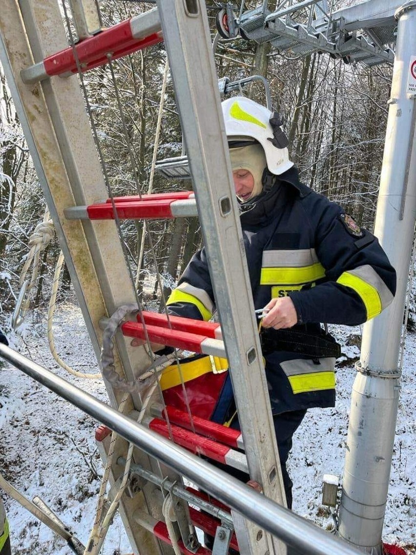 Na Magurze Małastowskiej trwają ćwiczenia strażaków