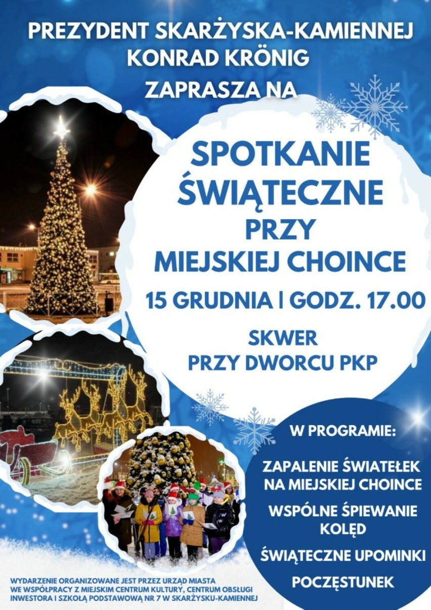 Świąteczne spotkanie przy choince w Skarżysku-Kamiennej. Będą kolędy, świąteczny poczęstunek i upominki