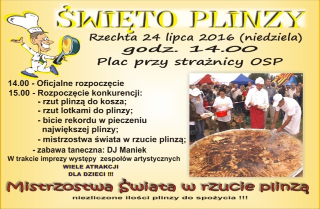 Święto Plinzy w Rzechcie