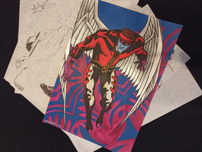 Wyjątkowe prace ostrołęczanina Marka Sachmaty - komiksowi X-Meni w kurpiowskim wydaniu 