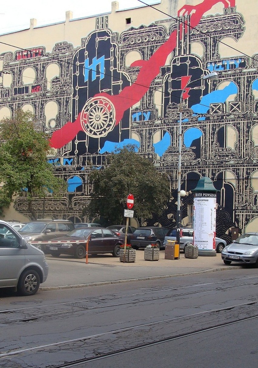 M-City z gdańskiej ASP stworzył mural przy Legionów 19