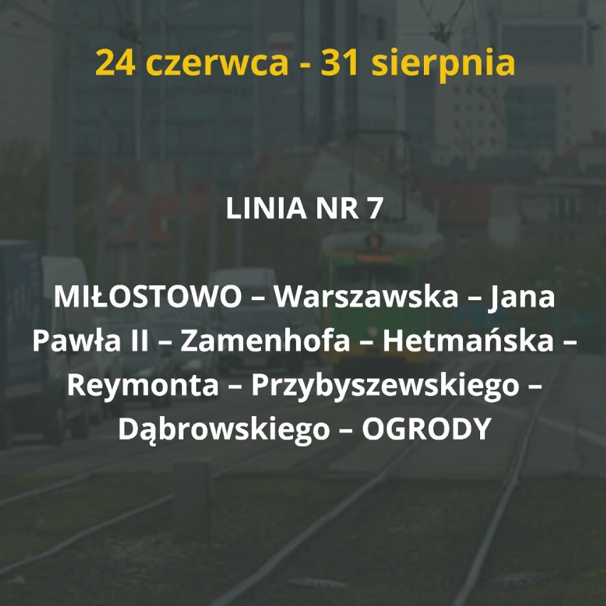 24 czerwca rozpocznie się kolejny remont na poznańskich...