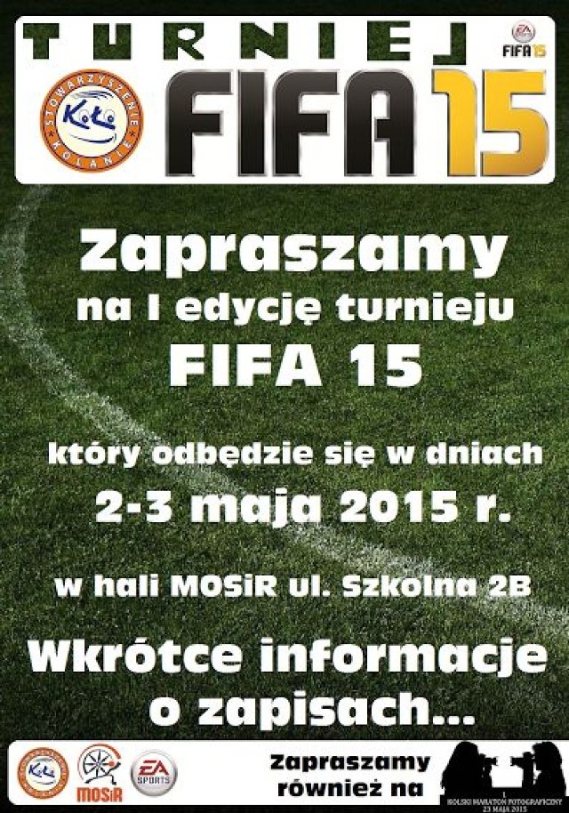 Stowarzyszenie "Kolanie" zaprasza na Turniej FIFA15